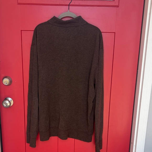Polo by Ralph Lauren Men's Brown Quarter Zip Sweater - Picture 4 of 4